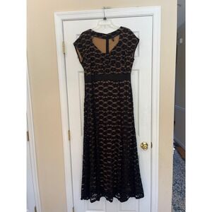 Miusol Black Lace Overlay Whimsigoth Romantic Dress Size 2XL